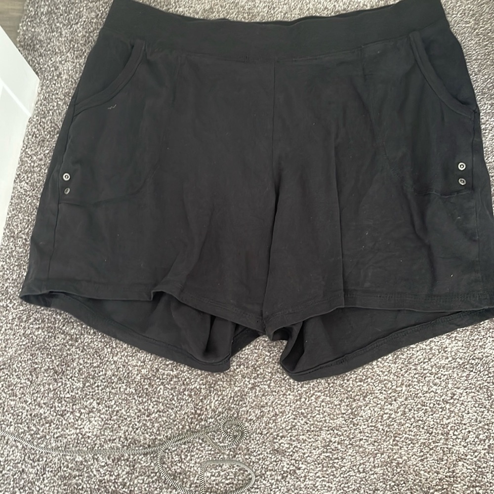 Just my size hundred percent cotton 1X black short